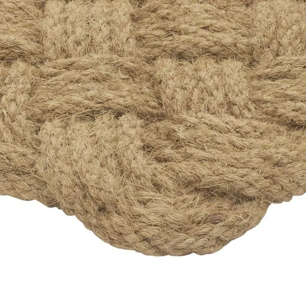 Better Homes and Gardens Natural Roped Knot Design Coir Door Mat